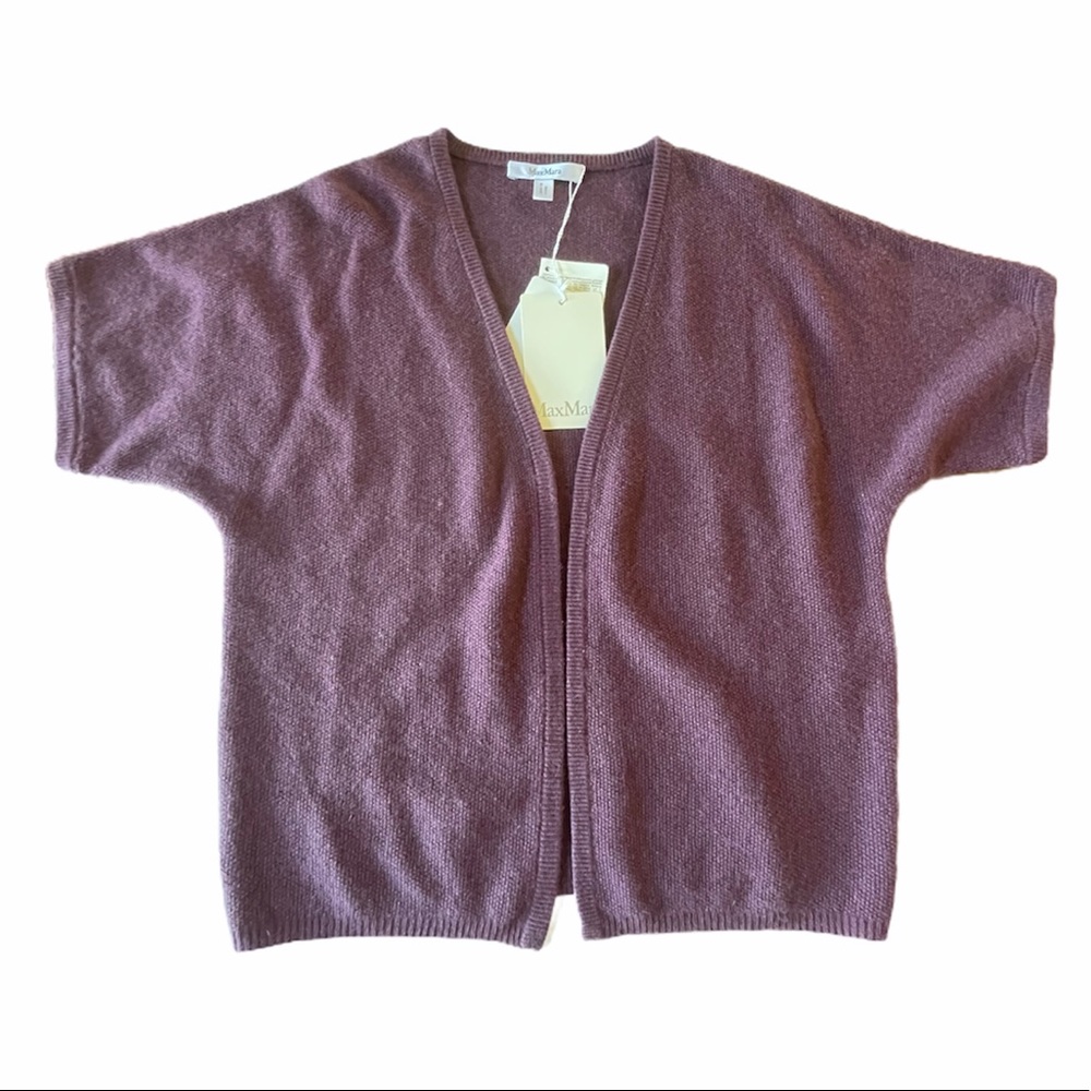 NWT Max Mara Cardigan Open Front Sweater Sm $750